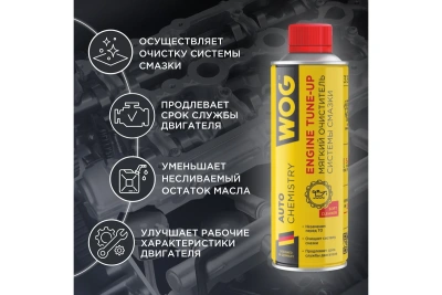 Мягкая промывка двигателя WOG Motor Flush 335 мл