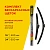 Комплект всесезонных бескаркасных бесшумных щеток стеклоочистителя (2 шт; 24"/600 мм; 16"/400 мм"; Hook) WOG