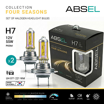 Лампа галогенная H7 PX26d 12V 55W FOUR SEASONS (комплект 2шт)